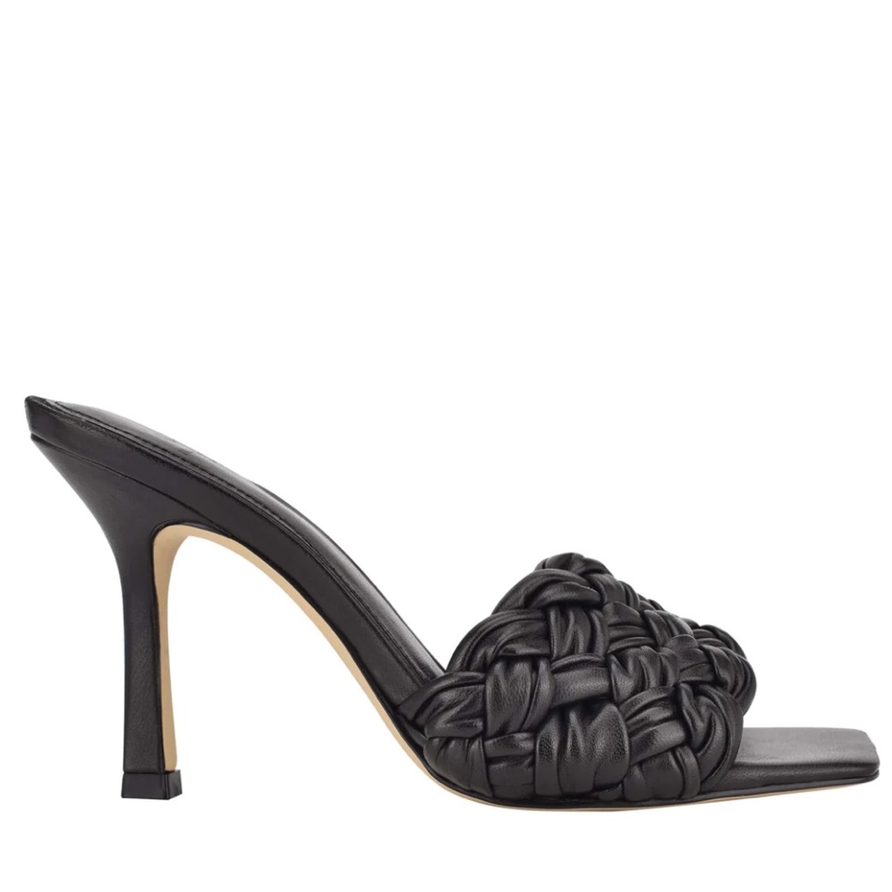 Marc Fisher Womens Draya 1220 Black Square Toe Heel Slide Size 6.5 new no tag